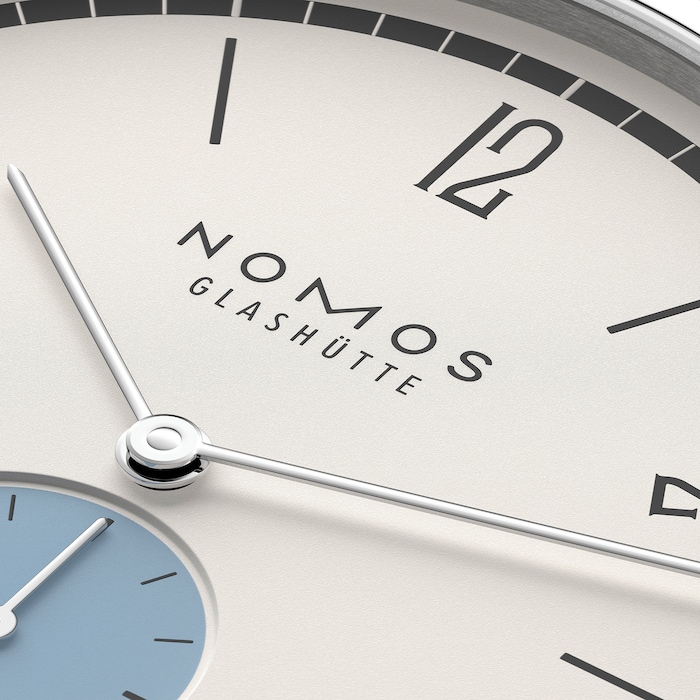 NOMOS Glashutte Tangente 38 Date Schneesturm - 175 Years Watchmaking Glashutte