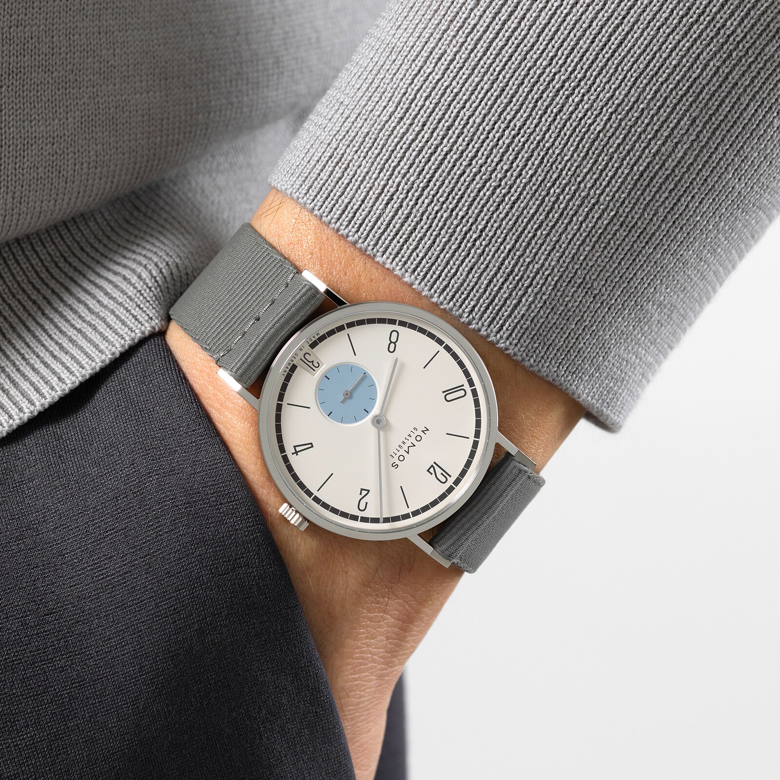 NOMOS Glashutte Tangente 38 Date Schneesturm - 175 Years Watchmaking Glashutte NOMOS Glashutte Tangente 38 Date Schneesturm - 175 Years Watchmaking Glashutte