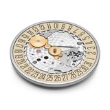 NOMOS Glashutte Tangente 38 Date Ziegelblau - 175 Years Watchmaking Glashutte