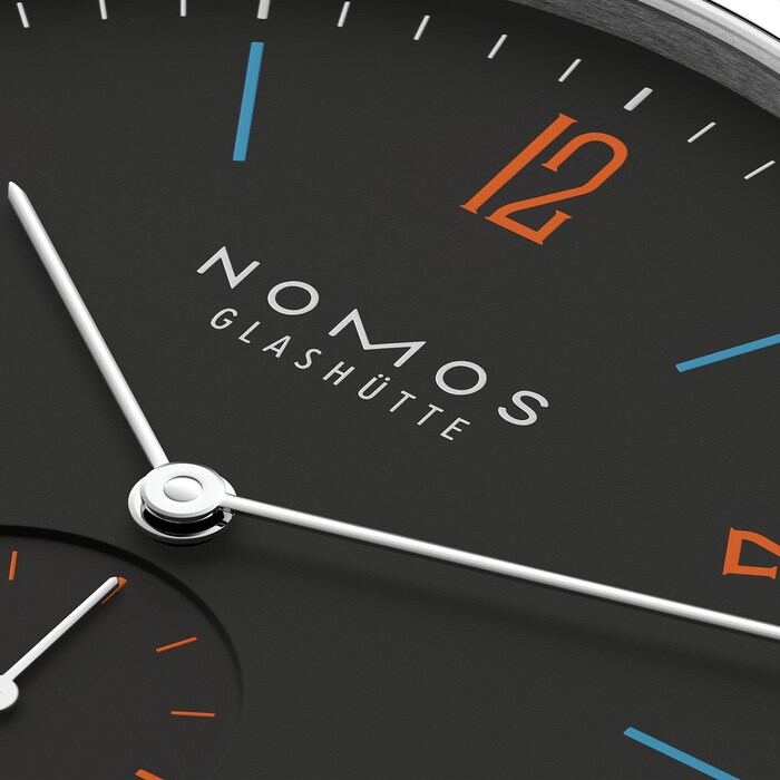 NOMOS Glashutte Tangente 38 Date Dunkelbunt - 175 Years Watchmaking Glashutte