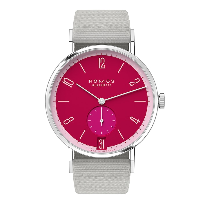 NOMOS Glashutte Tangente 38 Date Chili - 175 Years Watchmaking Glashutte