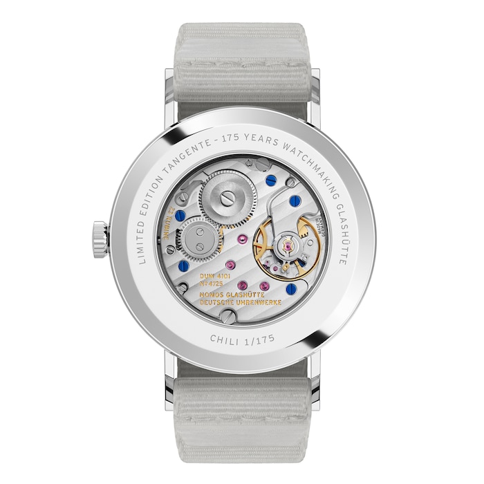 NOMOS Glashutte Tangente 38 Date Chili - 175 Years Watchmaking Glashutte