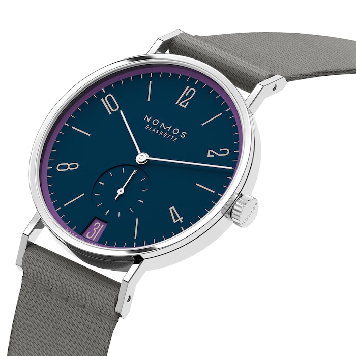 NOMOS Glashutte Tangente 38 Date Nachtgesang - 175 Years Watchmaking Glashutte