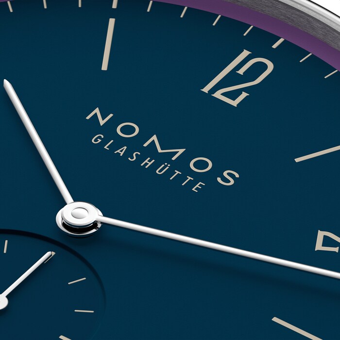 NOMOS Glashutte Tangente 38 Date Nachtgesang - 175 Years Watchmaking Glashutte