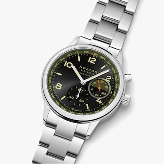 NOMOS Glashütte Club Sport Neomatik Worldtimer Vector Limited Edition 40mm Mens Watch Black