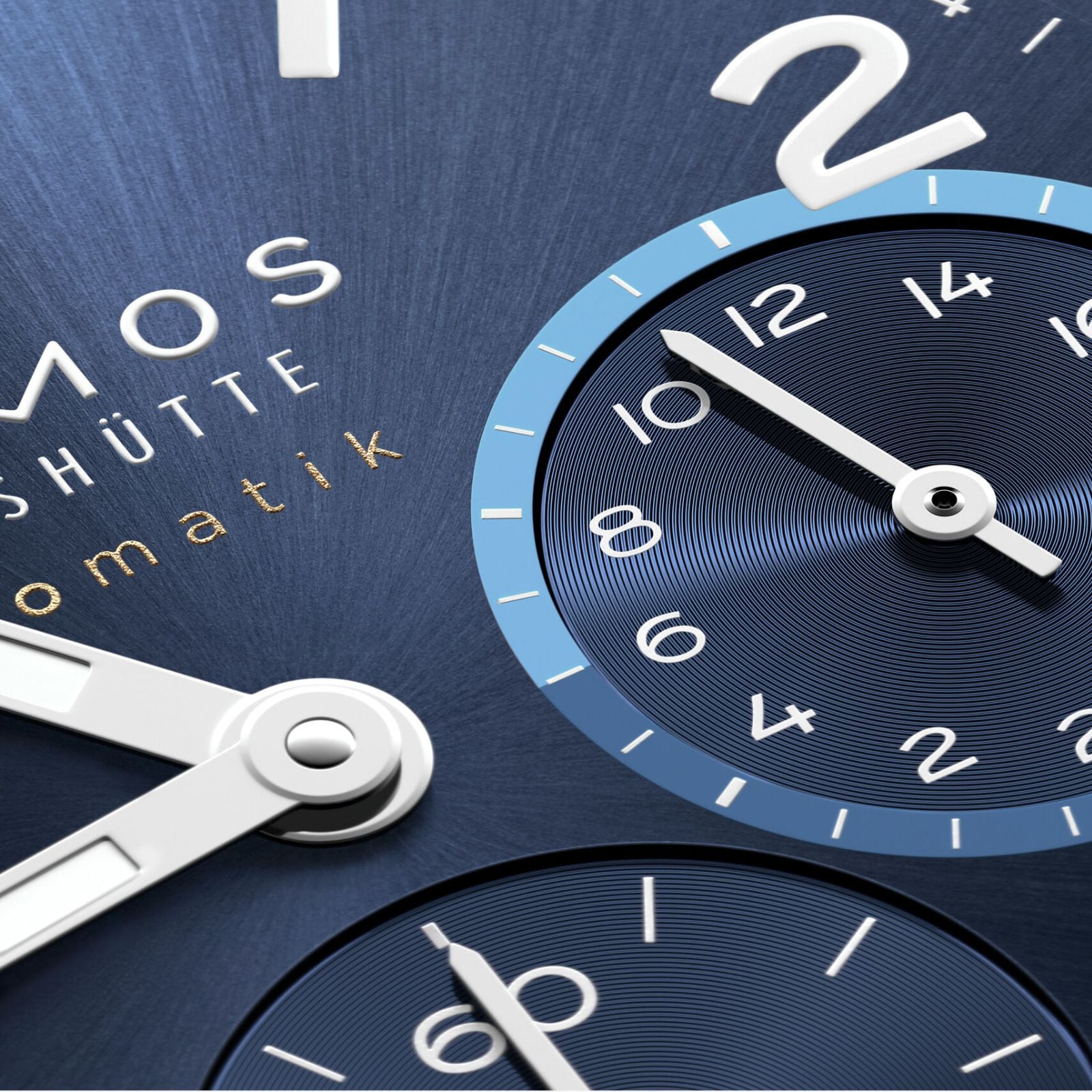 NOMOS Glashutte Club Sport Neomatik Worldtimer 40mm Mens Watch Blue
