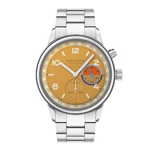 NOMOS Glashutte Club Sport Neomatik Worldtimer Dune Limited Edition 40mm Mens Watch