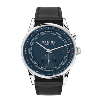 NOMOS Glashutte Zurich Worldtimer Midnight Blue 40mm Mens Watch NOMOS Glashutte Zurich Worldtimer Midnight Blue 40mm Mens Watch