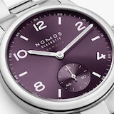 NOMOS Glashutte Club Sport Neomatik 34mm Watch Purple