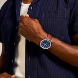 Fossil Minimalist Blue Dial Mens Watch