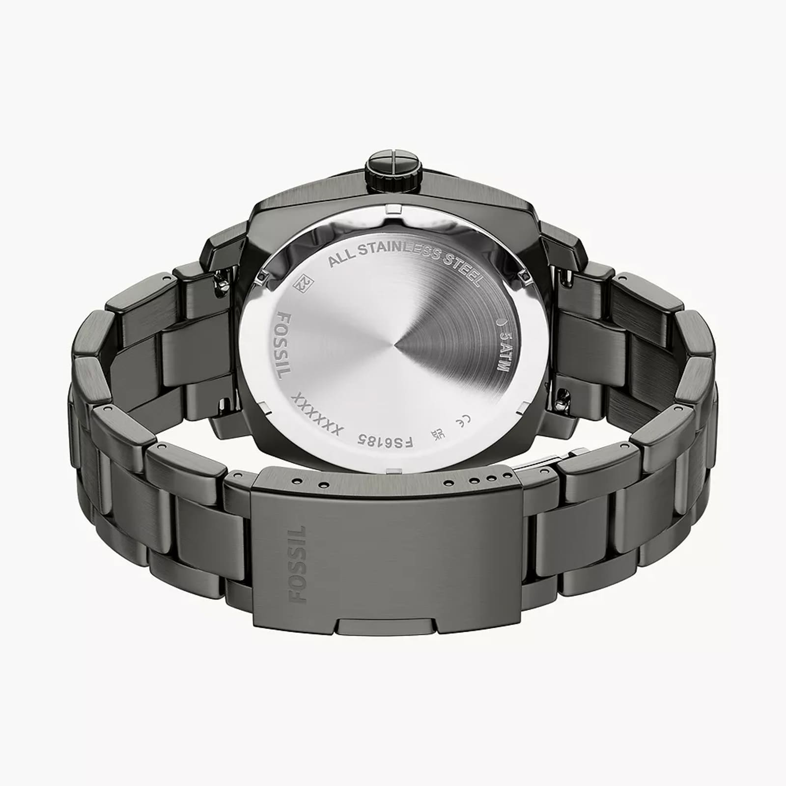 Fossil Machine Three-Hand Date Smoke Stainless Steel Mens Watch Fossil Machine Three-Hand Date Smoke Stainless Steel Mens Watch