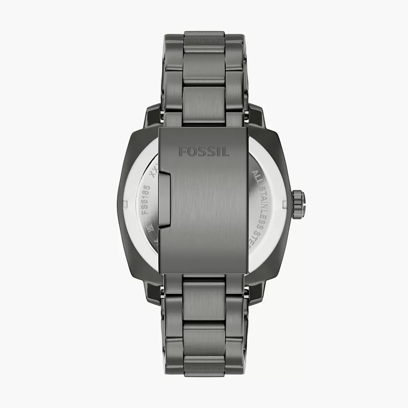 Fossil Machine Three-Hand Date Smoke Stainless Steel Mens Watch Fossil Machine Three-Hand Date Smoke Stainless Steel Mens Watch