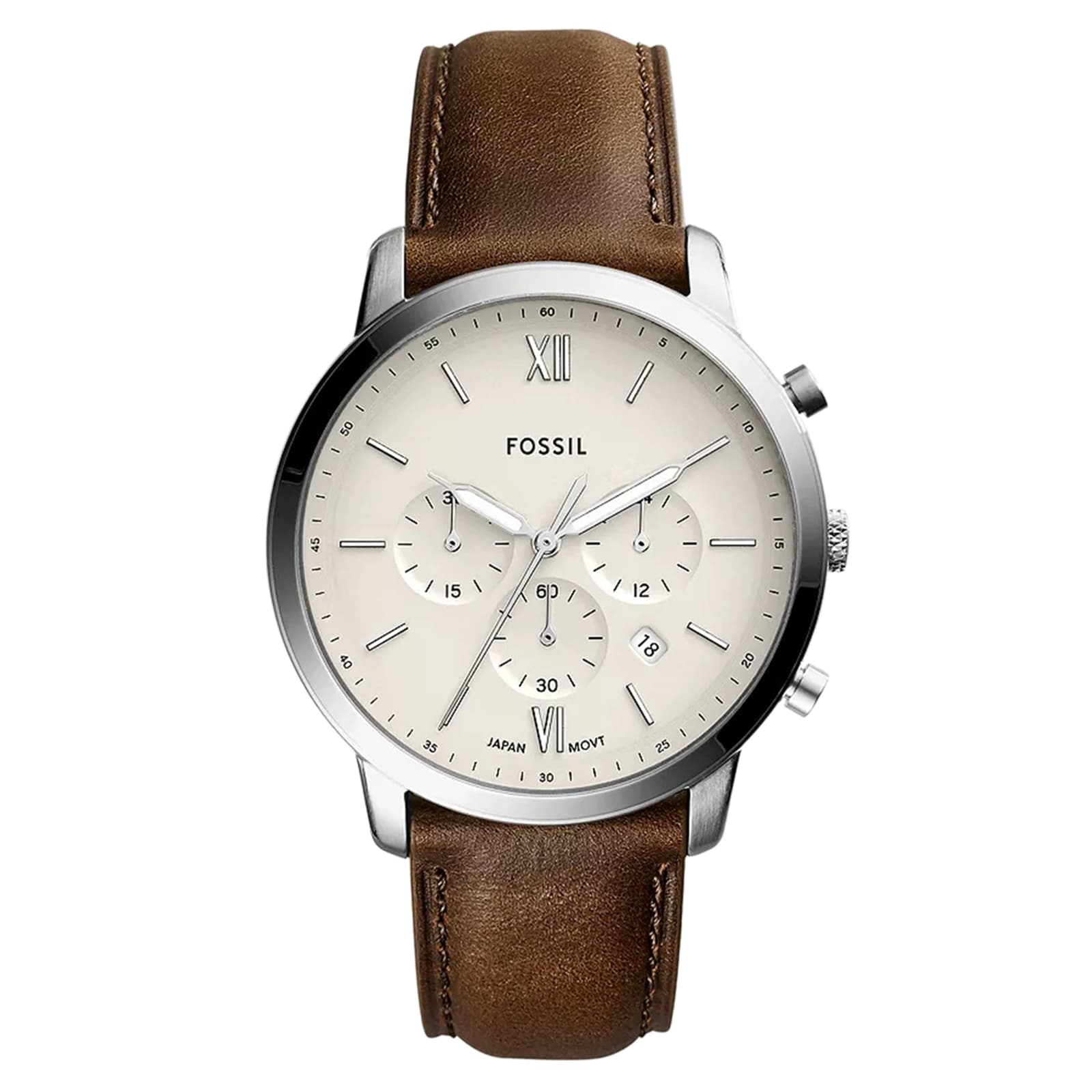 Fossil Neutra Stainless Steel Black Chronograph Mens Watch