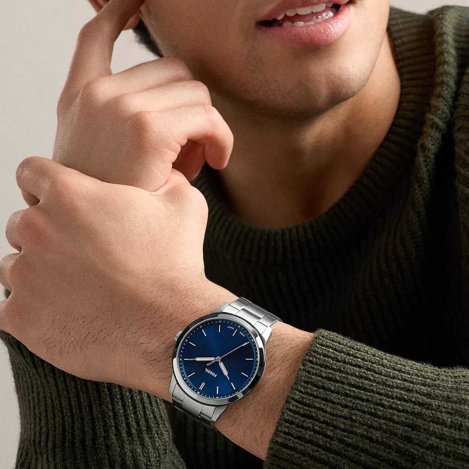Fossil Minimalist Three-Hand Stainless Steel Mens Watch Fossil Minimalist Three-Hand Stainless Steel Mens Watch