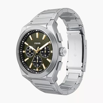 Fossil Everett Chronograph Stainless Steel Mens Watch