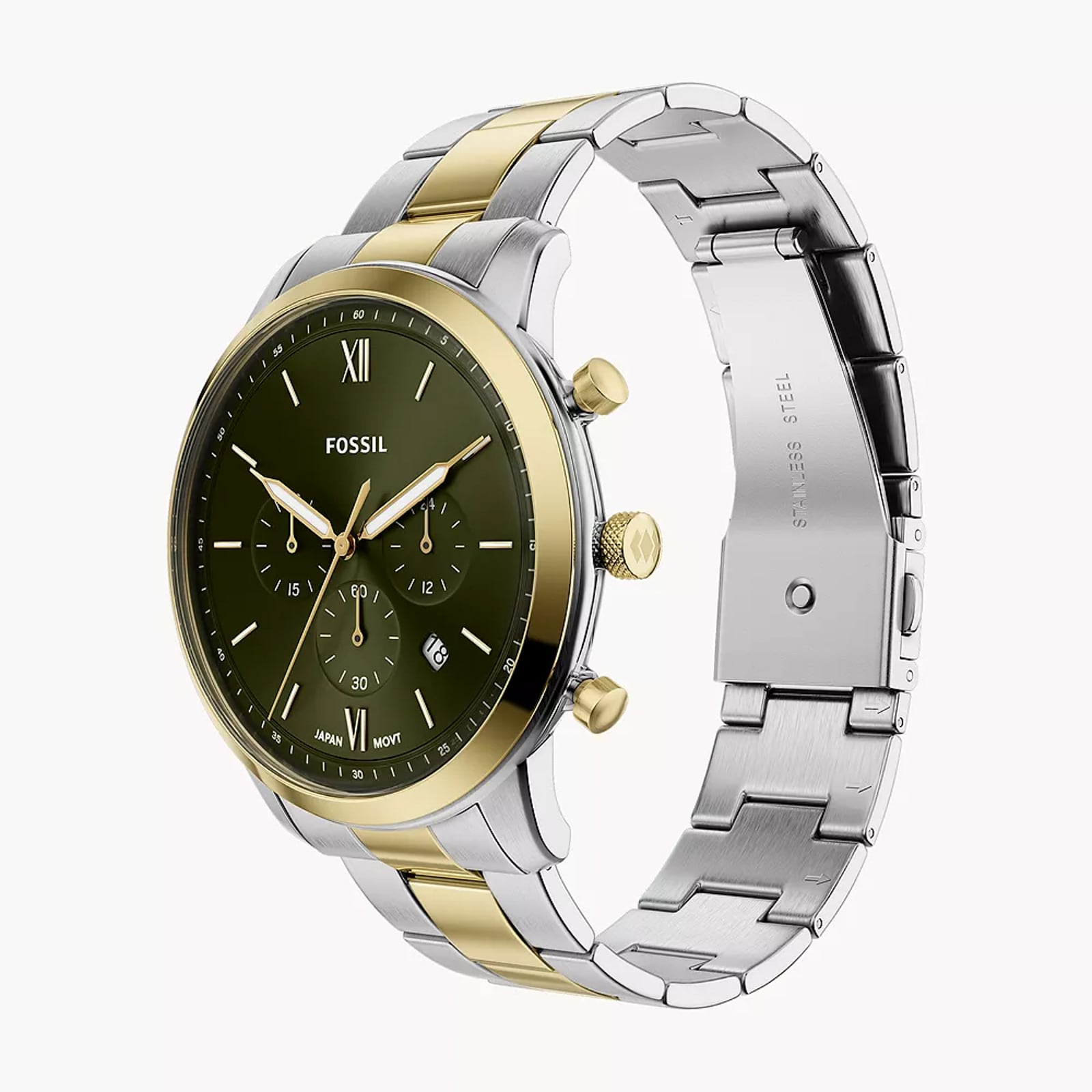 Fossil Neutra Chronograph Two-Tone Stainless Steel MensWatch Fossil Neutra Chronograph Two-Tone Stainless Steel MensWatch