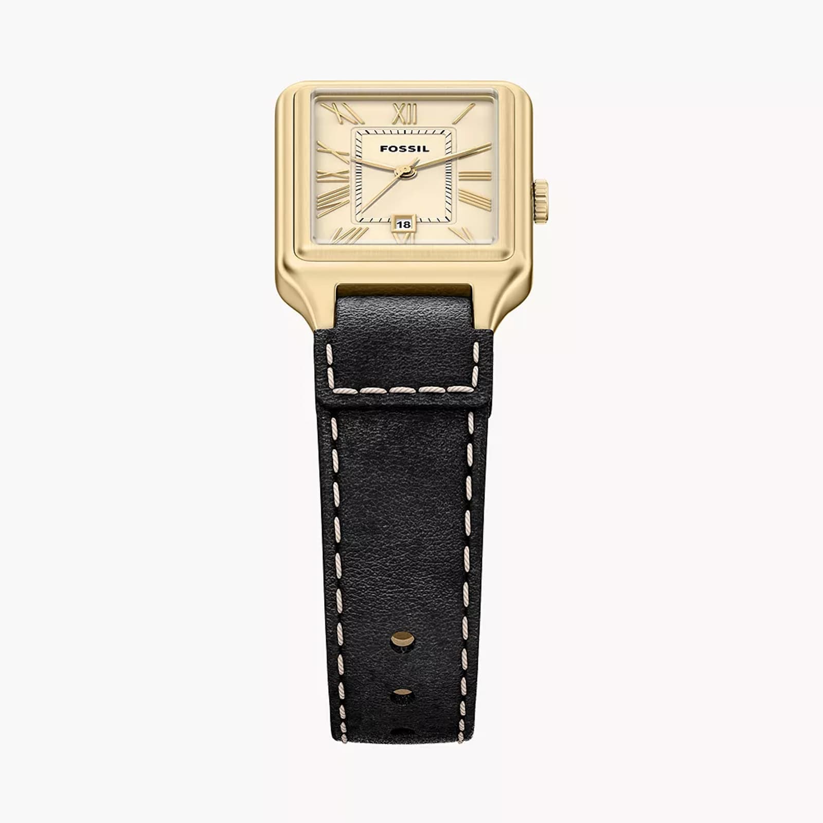 Fossil Raquel Three-Hand Date Black Leather Ladies Watch Fossil Raquel Three-Hand Date Black Leather Ladies Watch