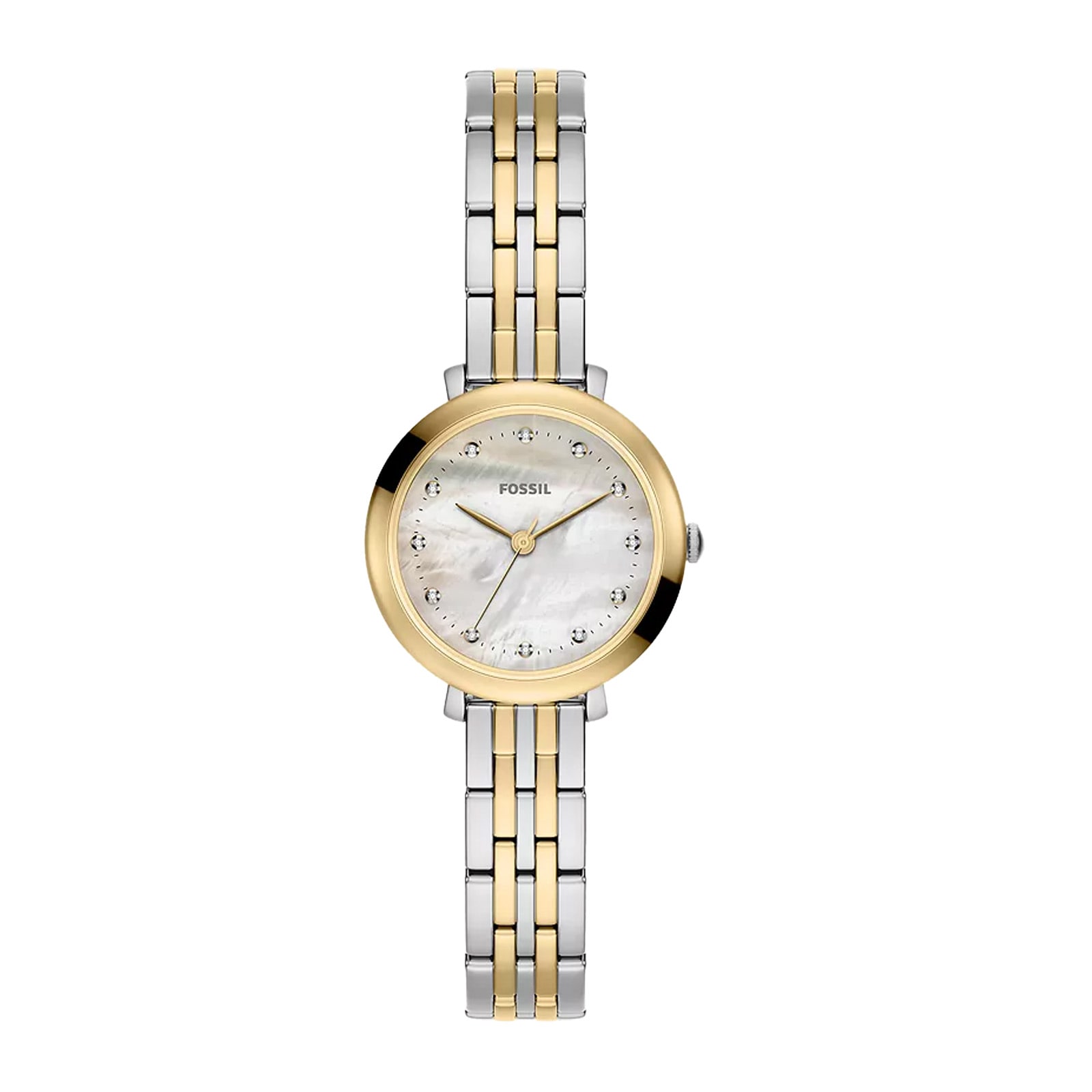 Fossil Ladies Heidi Mother of Pearl Dial Two Tone Bracelet Watch ES5500
