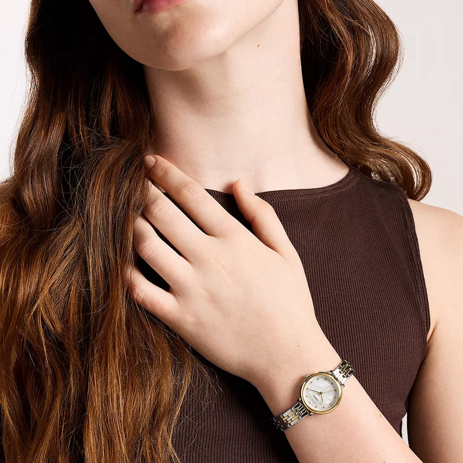 Fossil Heidi Three-Hand Two-Tone Stainless Steel Ladies Watch