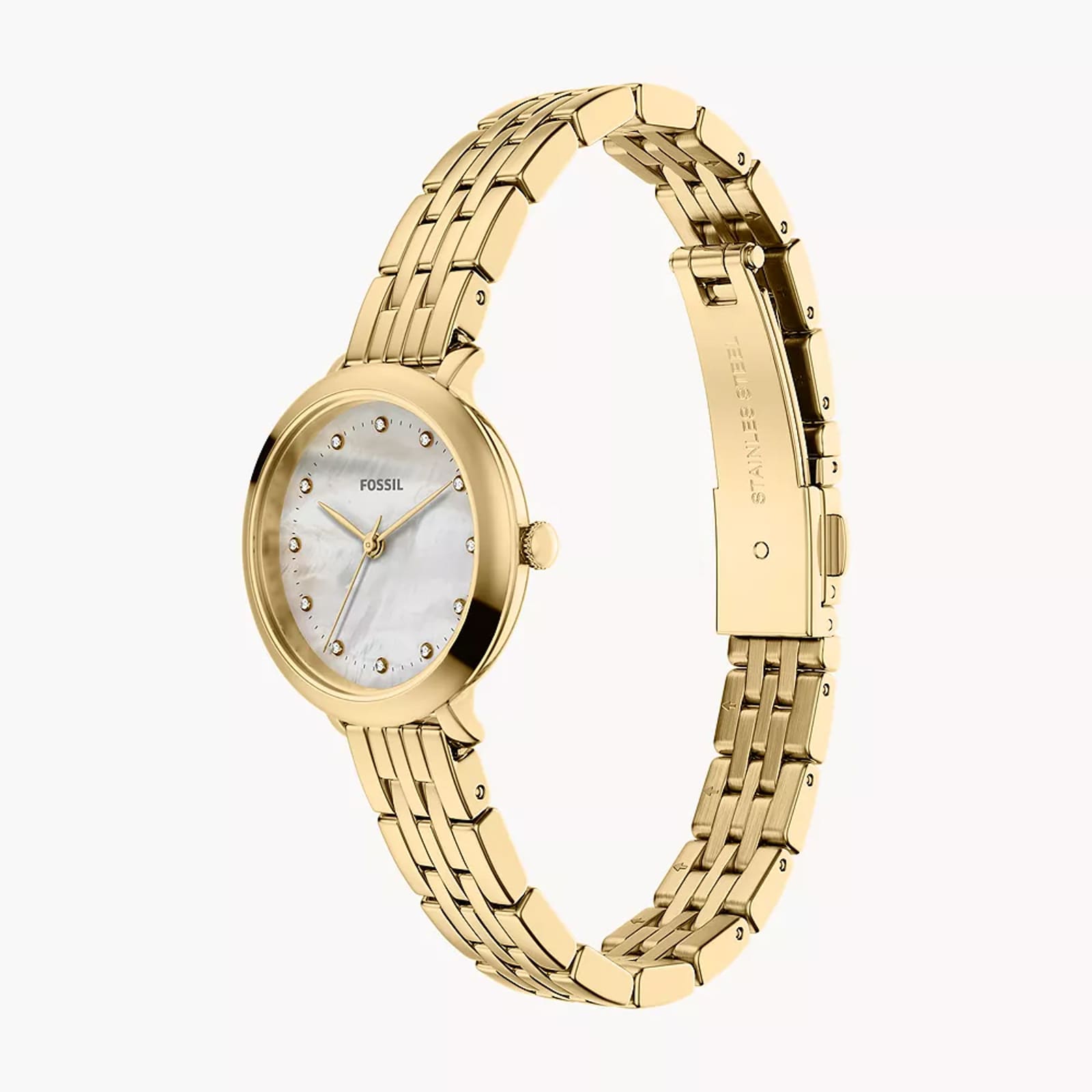 Fossil Heidi Three-Hand Gold-Tone Stainless Steel Ladies Watch