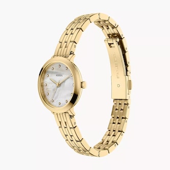 Fossil Heidi Three-Hand Gold-Tone Stainless Steel Ladies Watch