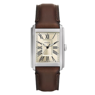 Fossil Carraway Stainless Steel Silver Dial Mens Watch