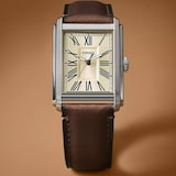 Fossil Carraway Stainless Steel Silver Dial Mens Watch