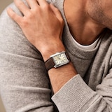 Fossil Carraway Stainless Steel Silver Dial Mens Watch