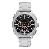 Fossil Machine Stainless Steel Black Chronograph Mens Watch
