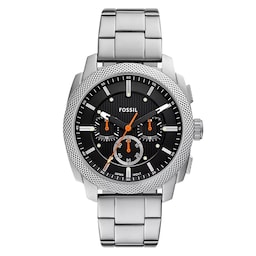 17230872 - Machine Stainless Steel Black Chronograph Mens Watch