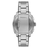 Fossil Machine Stainless Steel Blue Chronograph Mens Watch