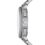Fossil Machine Stainless Steel Blue Chronograph Mens Watch