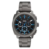 Fossil Machine Stainless Steel Grey Chronograph Mens Watch