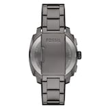 Fossil Machine Stainless Steel Grey Chronograph Mens Watch
