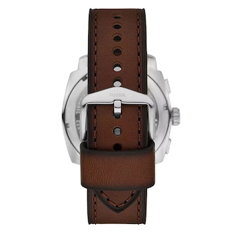 Fossil Machine Stainless Steel Green Chronograph Mens Watch