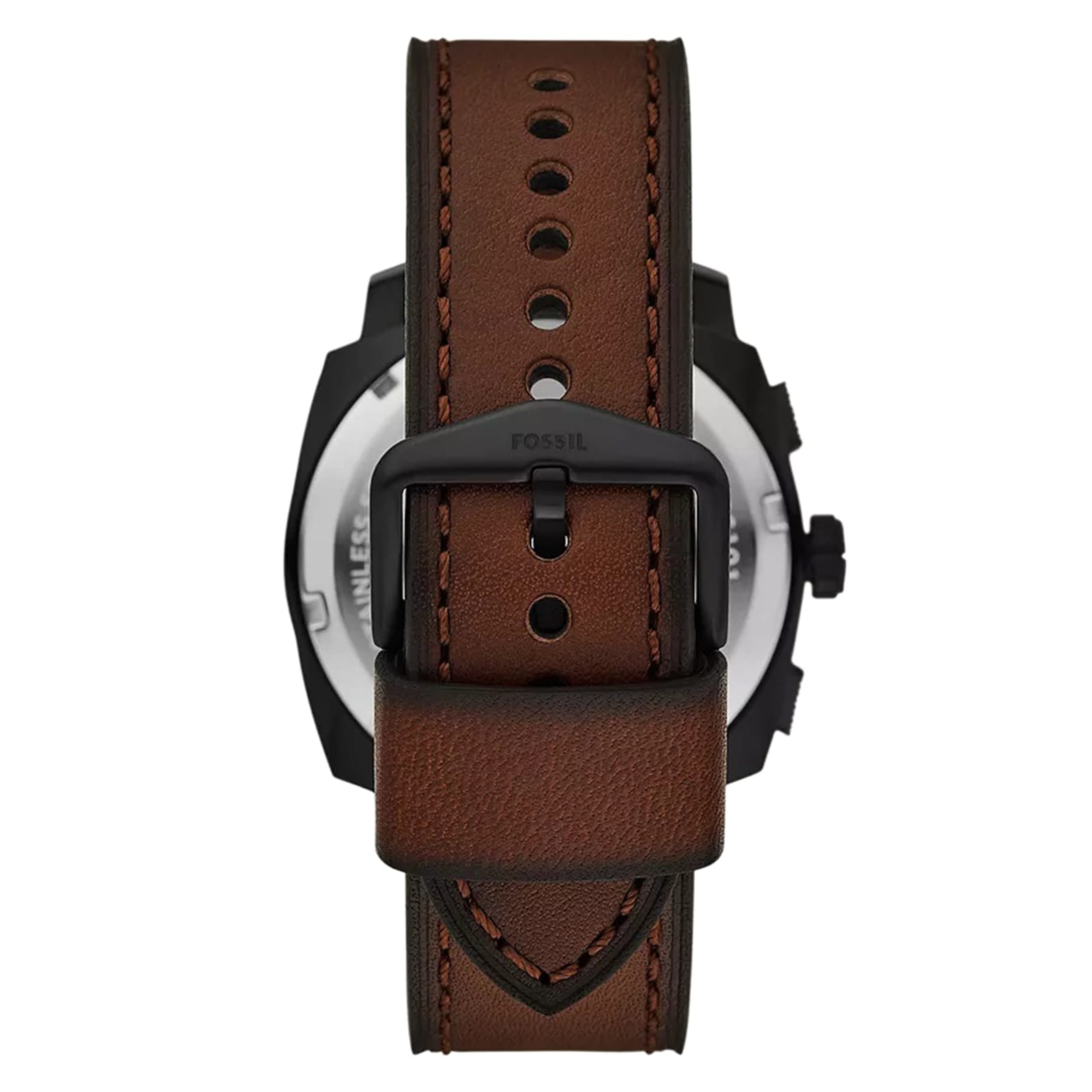 Fossil Machine Brown Leather Watch & Bracelet Set Fossil Machine Brown Leather Watch & Bracelet Set