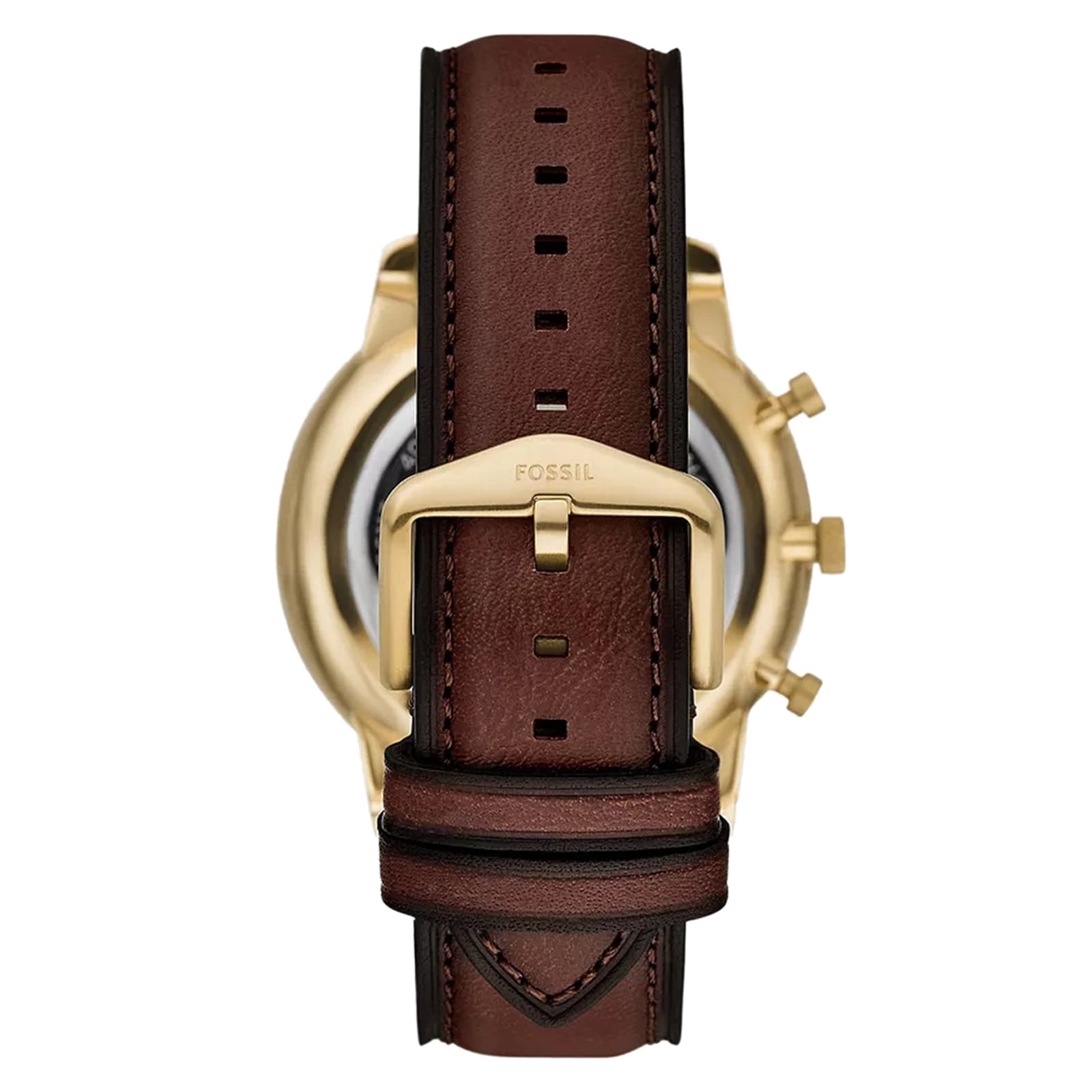 Fossil Neutra Brown Leather & Gold Dial Mens Watch