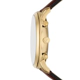 Fossil Neutra Brown Leather & Gold Dial Mens Watch