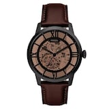 Fossil Townsman Automatic Dark Leather Mens Watch