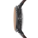 Fossil Townsman Automatic Dark Leather Mens Watch