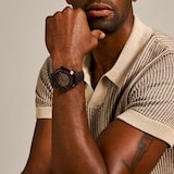 Fossil Townsman Automatic Dark Leather Mens Watch