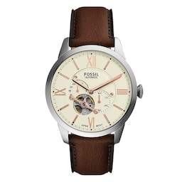 17230888 - Townsman Automatic Brown Leather Mens Watch