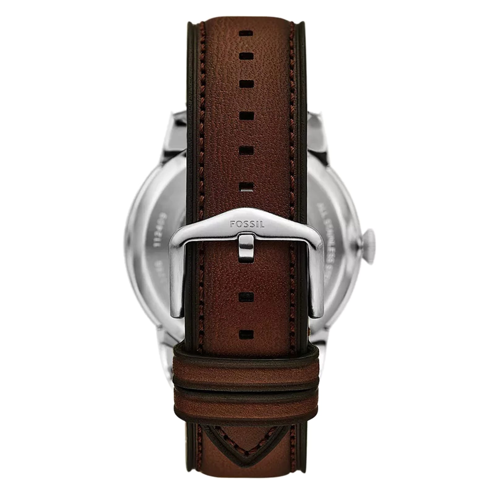 Fossil Townsman Automatic Brown Leather Mens Watch
