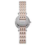 Fossil Carlie Mini Three-Hand Two-Tone Stainless Steel Ladies Watch