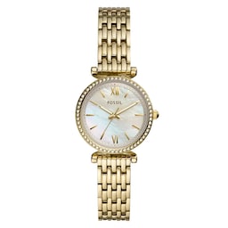 17230892 - Carlie Mini Three-Hand Gold-Tone Stainless Steel Ladies Watch