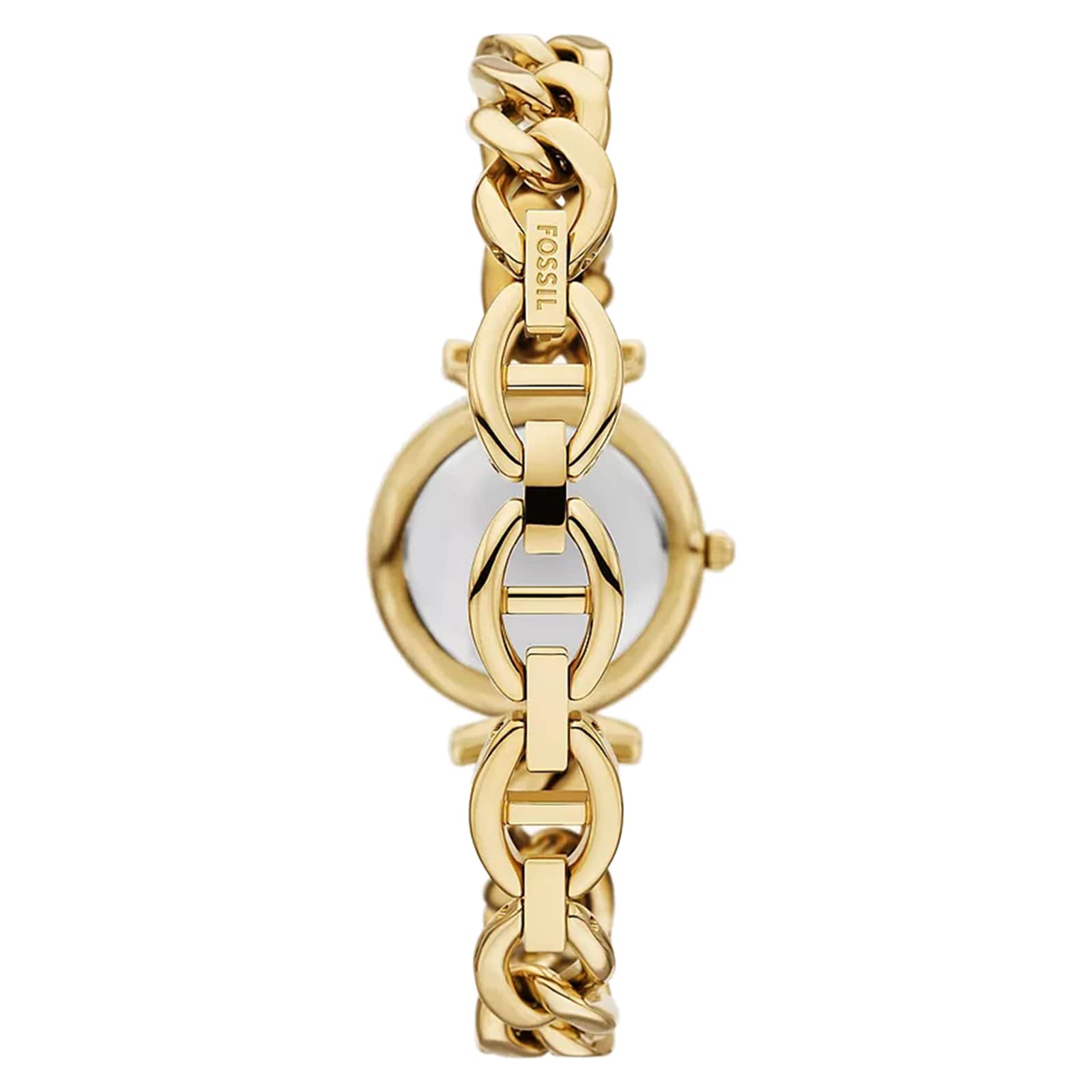 Fossil Carlie Three-Hand Gold-Tone Stainless Steel Watch and Bracelet Set
