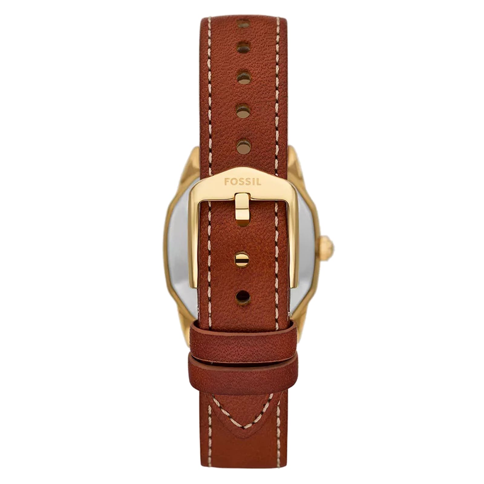 Fossil Harlow Three-Hand Medium Brown Leather Ladies Watch