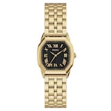 Fossil Harlow Three-Hand Gold-Tone Stainless Steel Black Dial Ladies Watch
