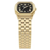 Fossil Harlow Three-Hand Gold-Tone Stainless Steel Black Dial Ladies Watch