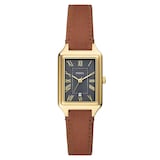 Fossil Raquel Three-Hand Date Medium Brown Leather Ladies Watch